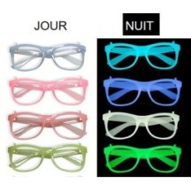 Monture Phosphorescente Glow in the Dark – 4 Coloris Assortis - 47083 - Lunettes fantaisie