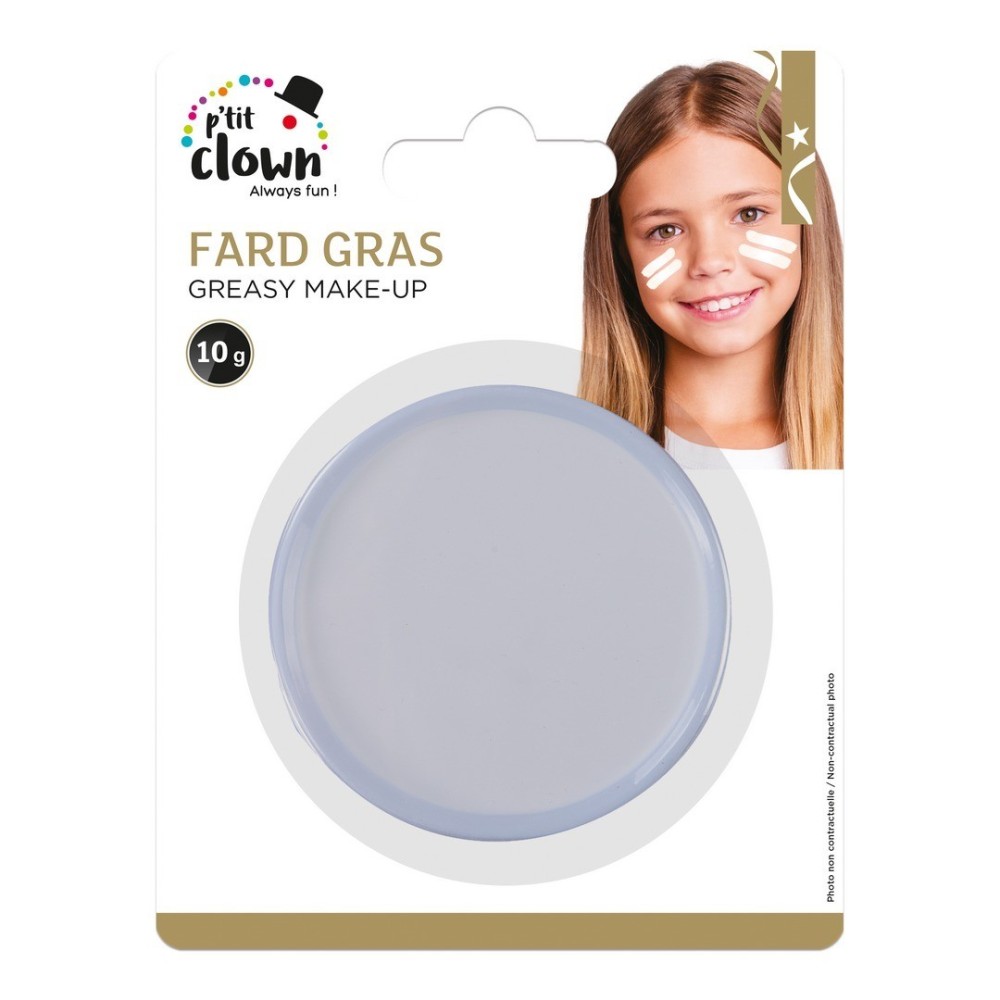 Fard gras blanc pas cher 6,5 cm maquillage