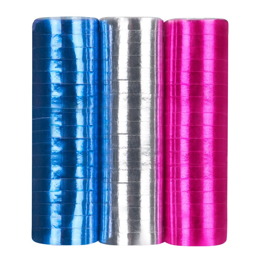 Serpentins Disco x3 – 4m effet brillant - 00741 - Cotillons
