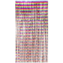 Rideau aluminium multicolore 200x100 cm pas cher – déco fête | Fiesta Factory