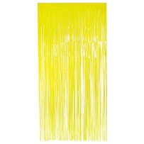 Rideau aluminium fluo jaune UV 200x100 cm pas cher | Fiesta Factory