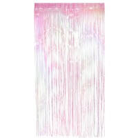 Rideau aluminium irisé blanc 200x100 cm pas cher – déco mariage | Fiesta Factory