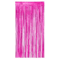 Rideau aluminium rose 200x100 cm pas cher – déco fête | Fiesta Factory