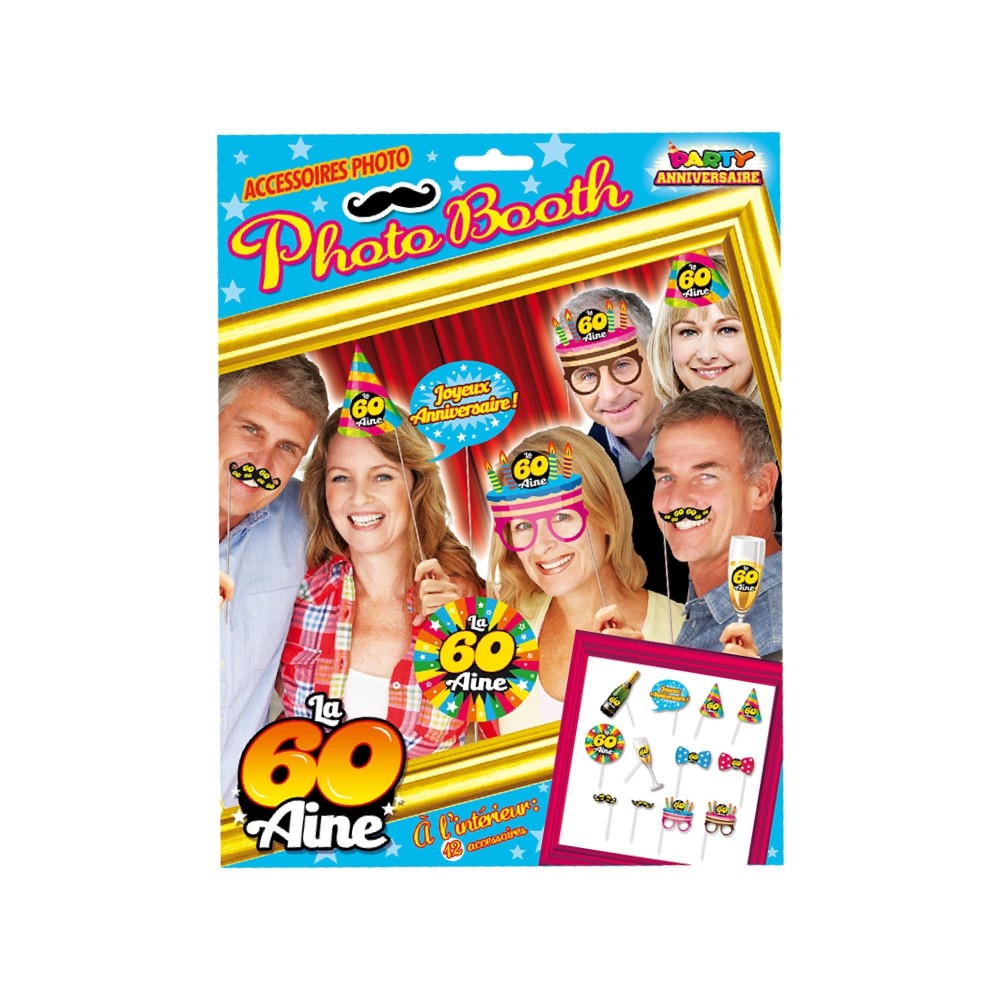 Photobooth 60 ans pas cher | Animation anniversaire