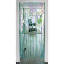 Rideau aluminium irisé bleu clair 200x100 cm pas cher | Fiesta Factory