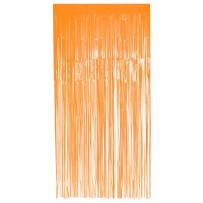 Rideau aluminium fluo orange UV 200x100 cm pas cher | Fiesta Factory
