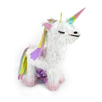 Piñata Licorne Aile Arc-en-Ciel 46,5 x 32 cm - 29641 - Piñatas