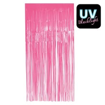 Rideau aluminium fluo rose UV 200x100 cm pas cher | Fiesta Factory