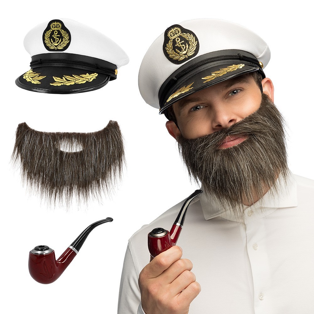 Accessoires Set Sea Captain : Kit capitaine marin à petit prix | Fiesta Factory