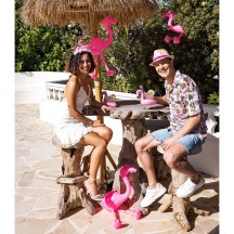 Flamant gonflable 60 cm – décoration fête et piscine