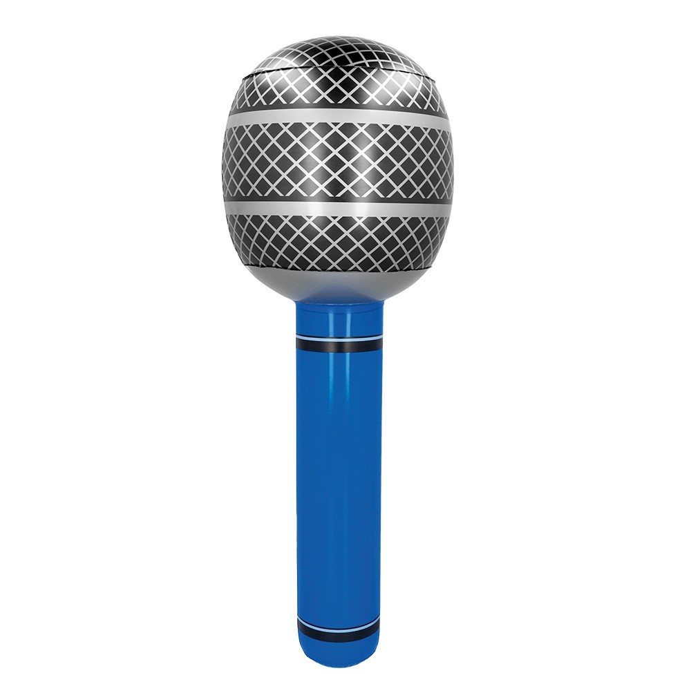Microphone Gonflable 76 cm Pas Cher | Fiesta Factory