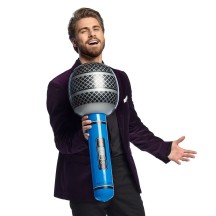 Microphone Gonflable 76 cm Pas Cher | Fiesta Factory