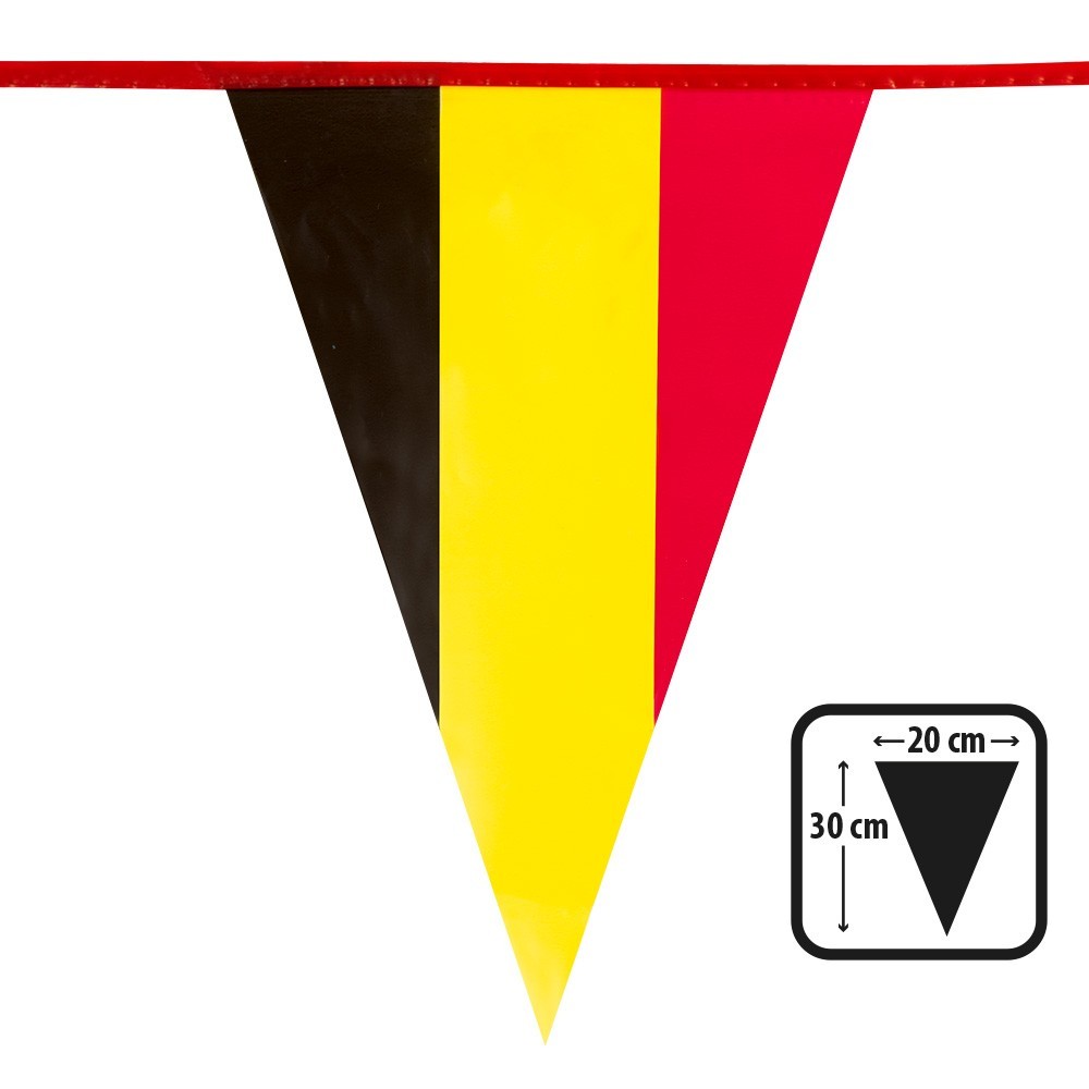 Guirlande Belgique 10m pas cher | Fanions supporters Fiesta Factory