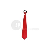 Cravate unie rouge 46 cm -  - Cravates