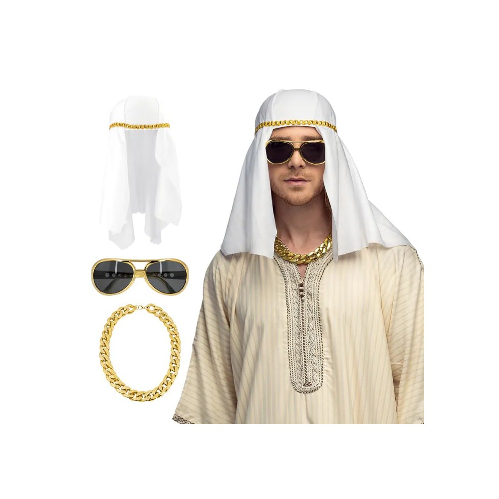 Set Cheik Faheem avec Chapeau pas cher | Fiesta Factory