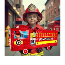 Piñata Camion de Pompier XXL 48 cm - 29638 - Piñatas