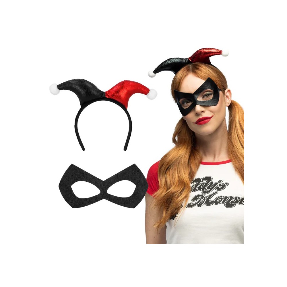 Set Arlequin avec Tiare et Loup pas cher | Fiesta Factory