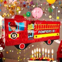 Piñata Camion de Pompier XXL 48 cm - 29638 - Piñatas