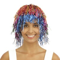 Perruque disco métallique - multicolore - 19171 - Perruques