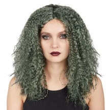 Perruque de sorcière verte - 22173 - Perruques