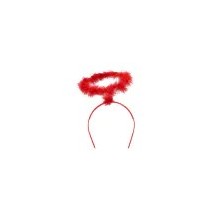 Set Ange Promo Rouge Ailes et Auréole pas cher | Fiesta Factory