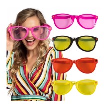 Lunettes JUMBO Néon 26,5 cm – 4 Couleurs Assorties - B00536 - Lunettes fantaisie