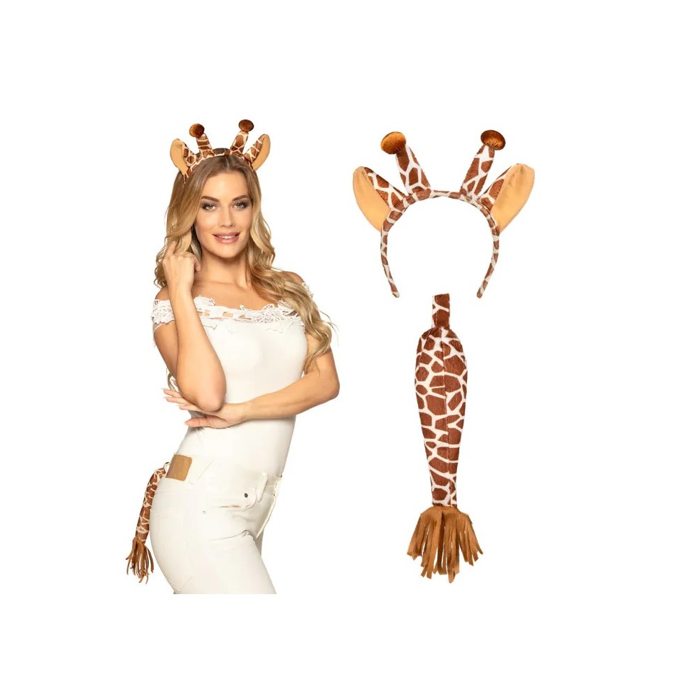 Set Girafe Tiare et Queue pas cher | Fiesta Factory