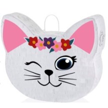 Piñata Yumi Chat Clin d’Œil 35,5 x 32,5 cm - 29763 - Piñatas