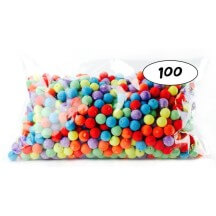 Sachet de 100 Boules Multicolores CEE - 22049 - Cotillons