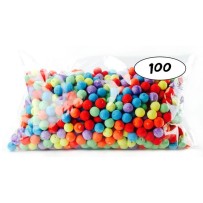 Sachet de 100 Boules Multicolores CEE - 22049 - Cotillons