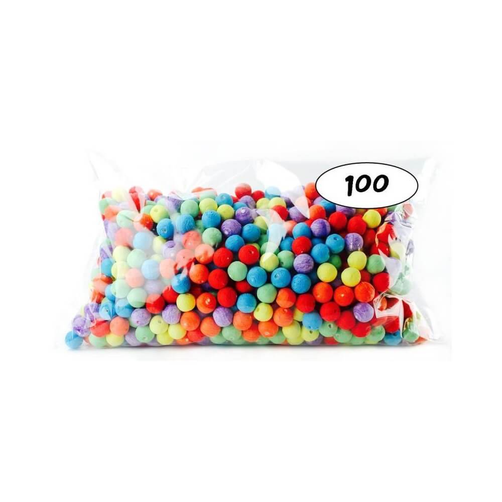 Sachet de 100 Boules Multicolores CEE - 22049 - Cotillons