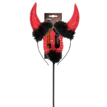 Set Diable avec Cornes et Trident 40 cm Pas Cher | Fiesta Factory
