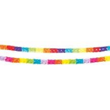 Guirlandes papier Beauty 2,5 m pas cher | Décoration fête