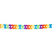 Guirlande papier 6 m pas cher | Décoration fête multicolore