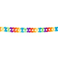 Guirlande papier 6 m pas cher | Décoration fête multicolore
