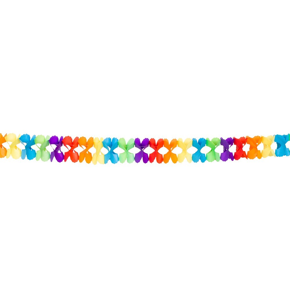 Guirlande papier 6 m pas cher | Décoration fête multicolore