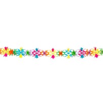Guirlande papier Floral 6 m pas cher | Décoration florale fête