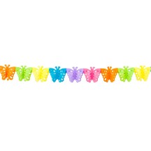 Guirlande papier Papillon 4 m pas cher | Décoration fête