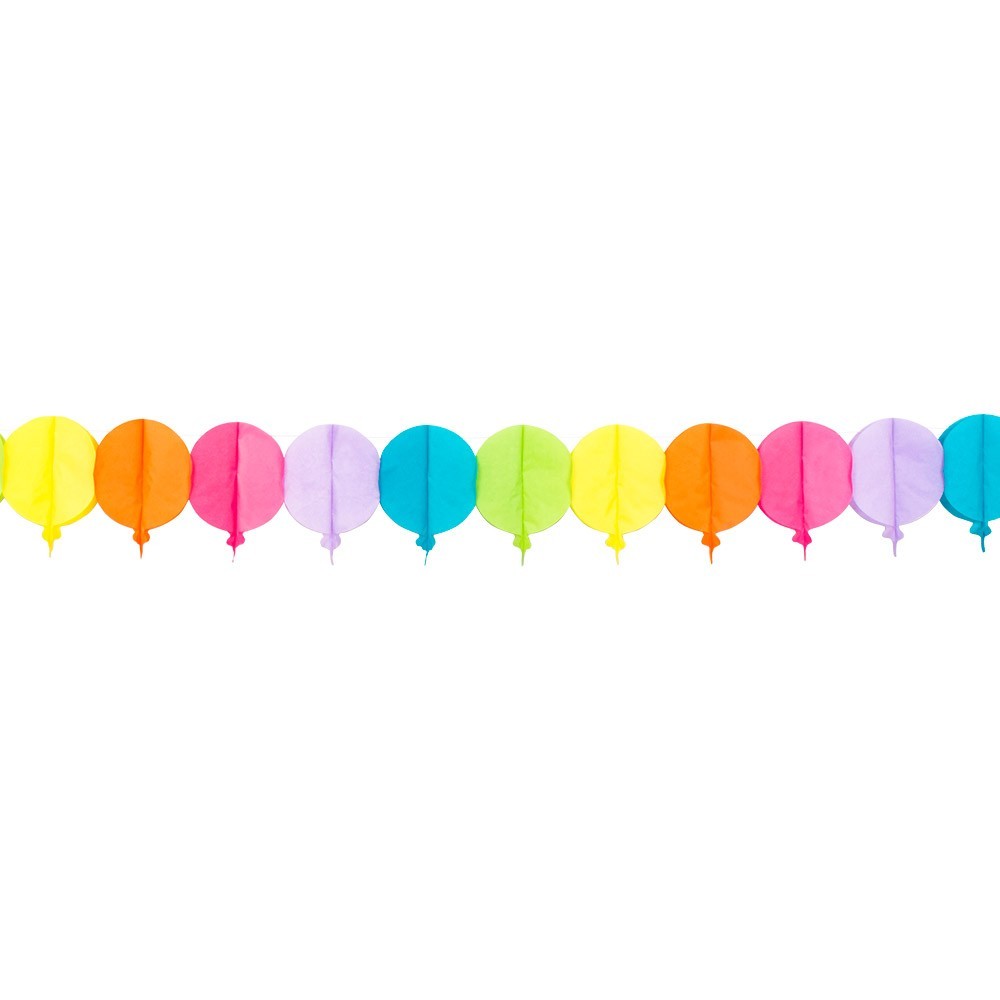 Guirlande papier Ballon 4 m pas cher | Décoration anniversaire