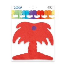 Guirlande papier Palmier 4 m pas cher | Décoration tropicale