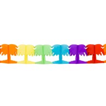 Guirlande papier Palmier 4 m pas cher | Décoration tropicale