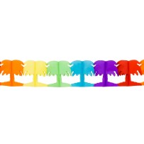 Guirlande papier Palmier 4 m pas cher | Décoration tropicale