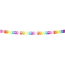 Guirlande papier Peace 4 m pas cher | Décoration hippie