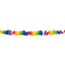Guirlande Rainbow Flowers 3 m pas cher | Décoration tropicale