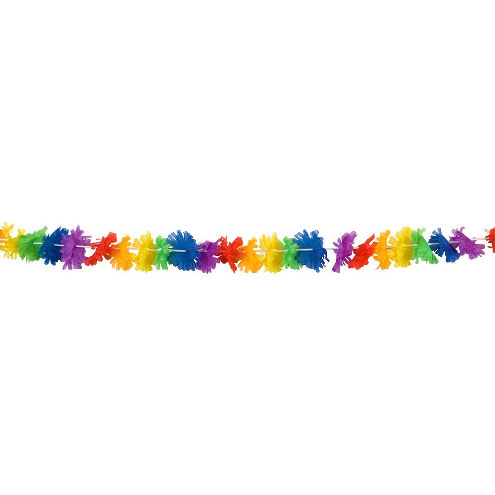 Guirlande Rainbow Flowers 3 m pas cher | Décoration tropicale