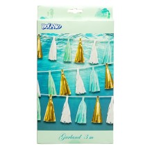 Guirlande Tassels Sirène 3 m pas cher | Décoration Anniversaire Mermaid
