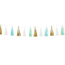 Guirlande Tassels Sirène 3 m pas cher | Décoration Anniversaire Mermaid