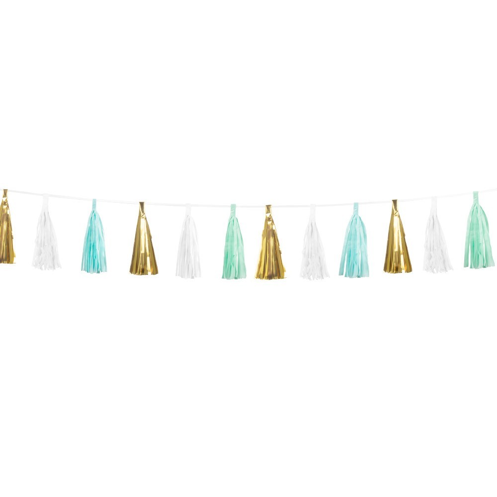 Guirlande Tassels Sirène 3 m pas cher | Décoration Anniversaire Mermaid