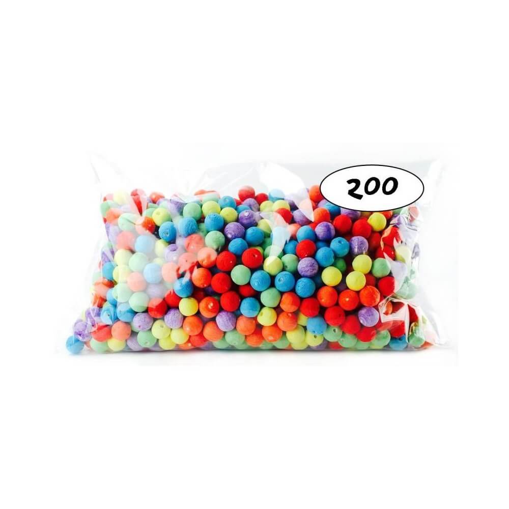 Sachet de 200 boules multicolores CEE - 22048 - Cotillons