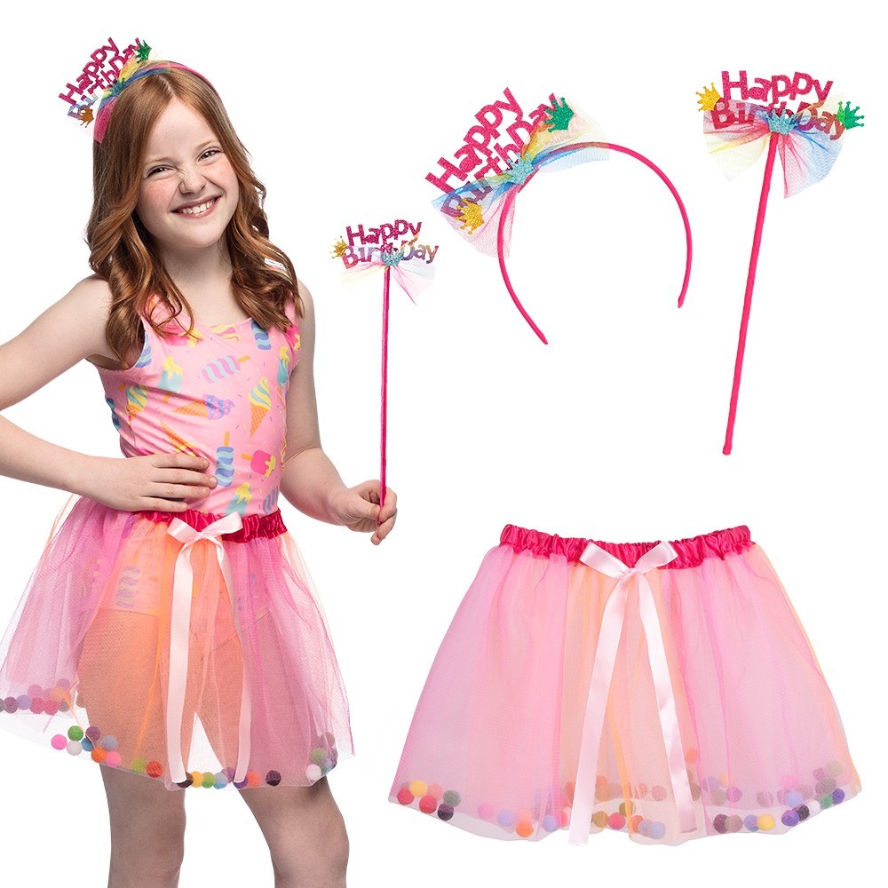 Set Fée Happy Birthday pas cher | Accessoires anniversaire | Fiesta Factory